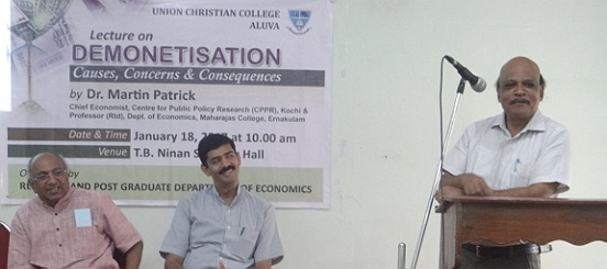 Lecture On  ‘Demonetization, Causes, Concerns and Consequences’