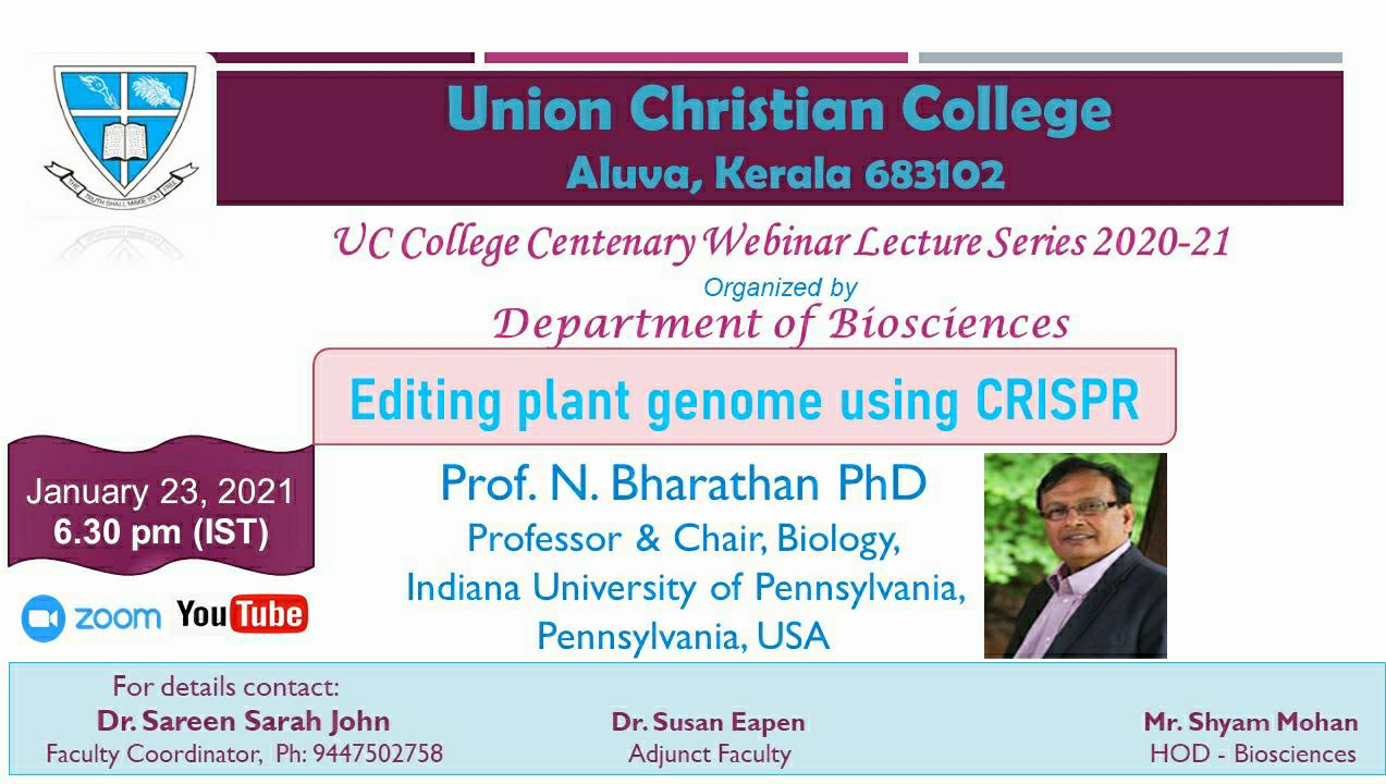 Editing plant genome using CRISPR-Biosciences Webinar