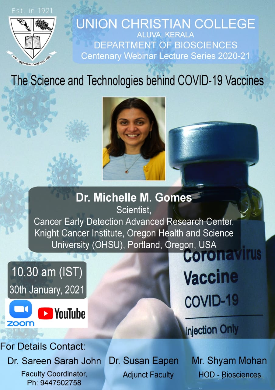 Webinar: The Science and Technologies behind COVID-19 Vaccines