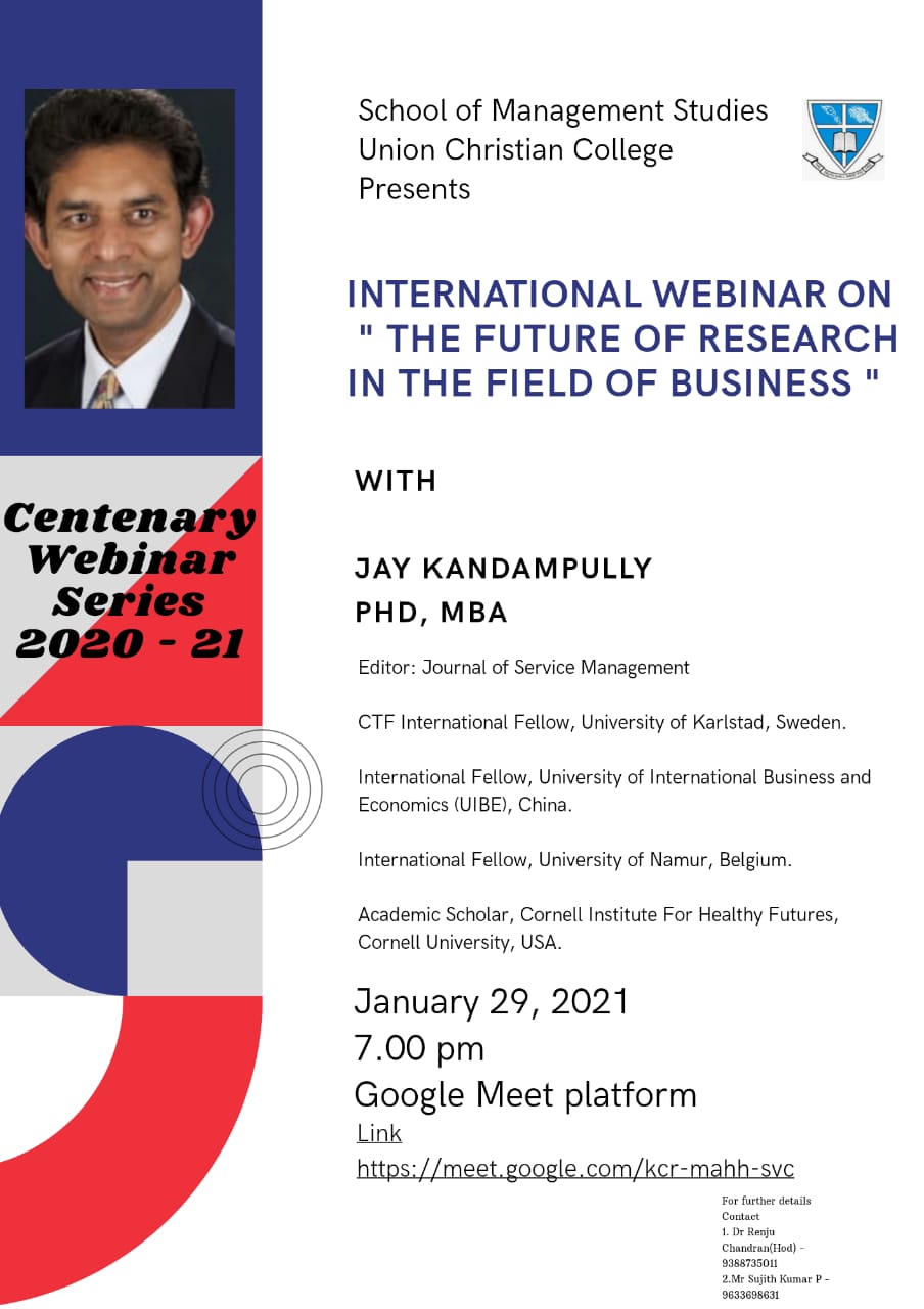 Webinar – ” The future of research in the field of business “