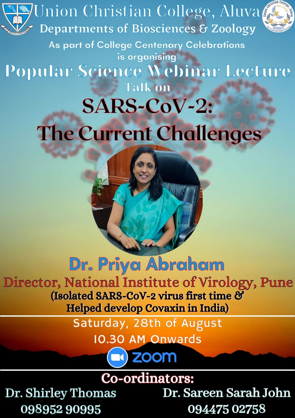 Webinar – SARS-CoV-2: The current challenges
