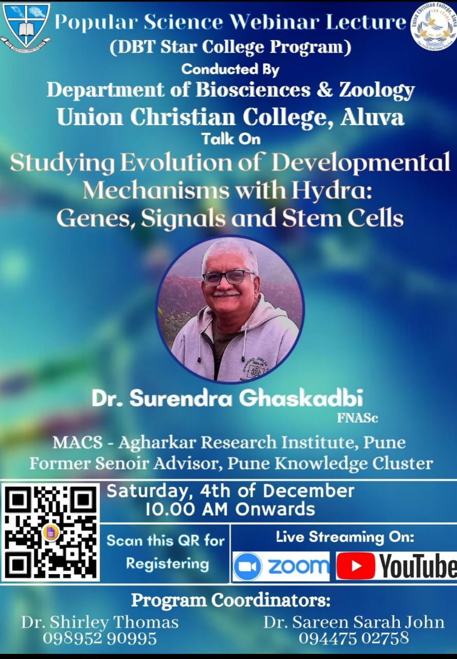 Webinar – Studying Evolution of Developmental Mechanisms with Hydra: Genes, Signals and Stem Cells