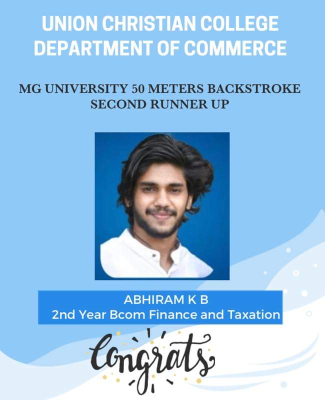 Congratulations to Abhiram K B
