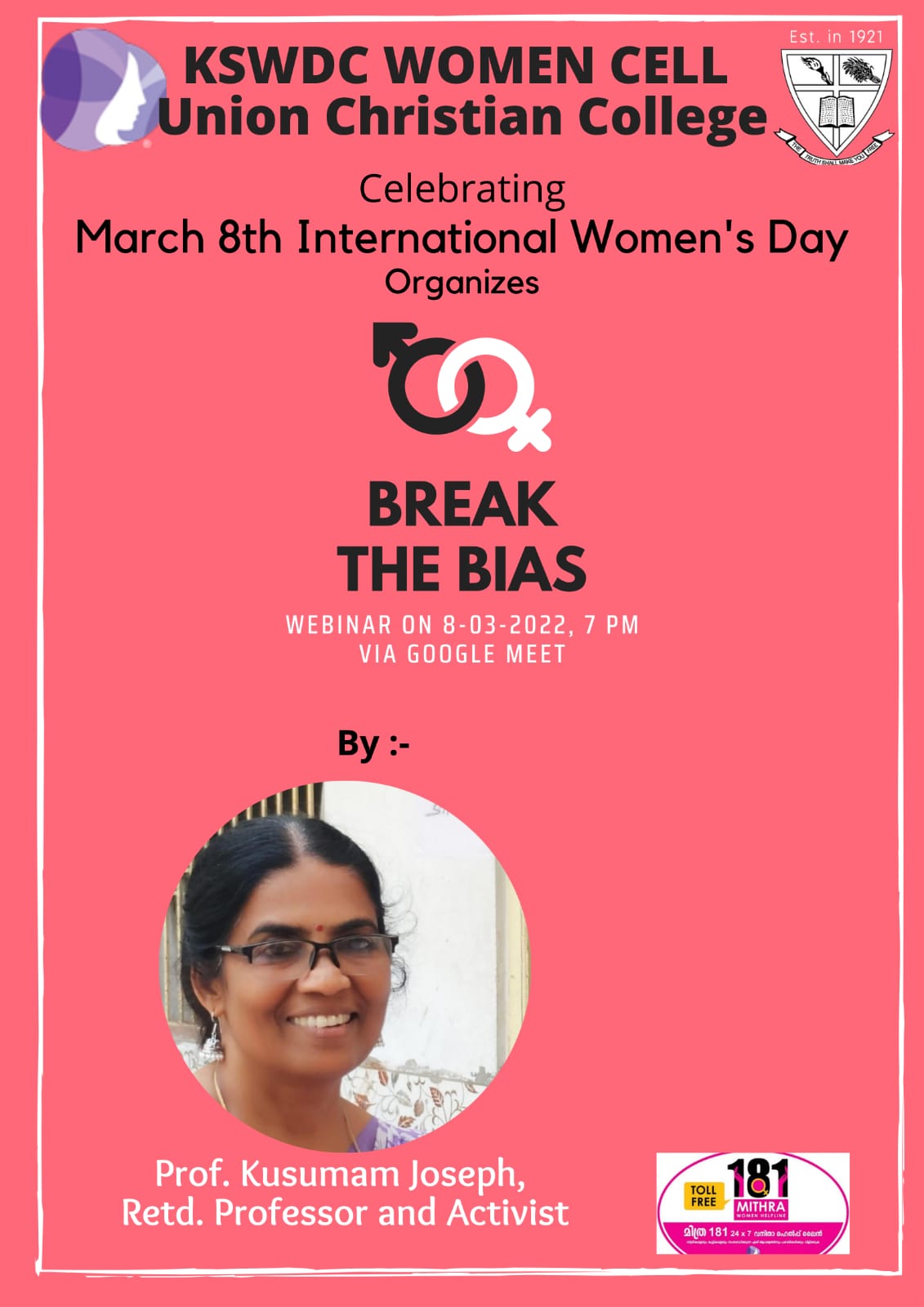 Webinar – “Break the Bias”
