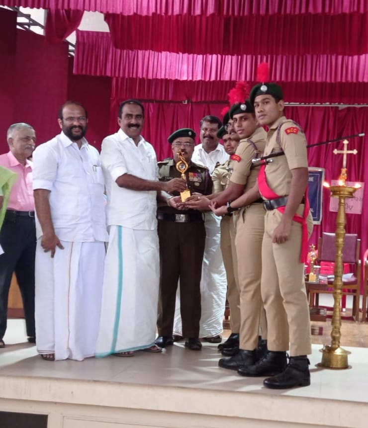 IMA Blood Bank honors Union Christian College NCC Unit.