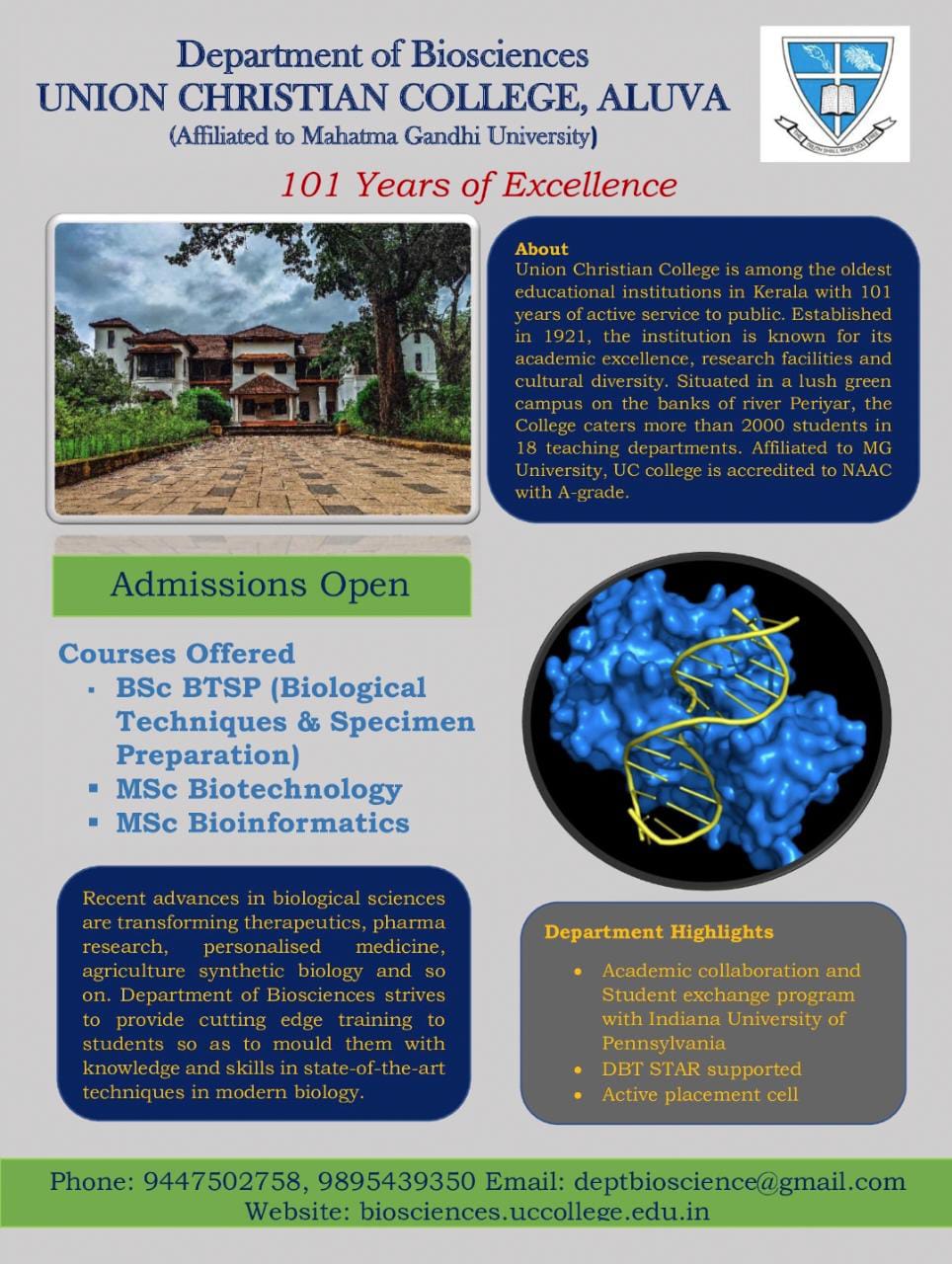 Bio Sciences Brochure