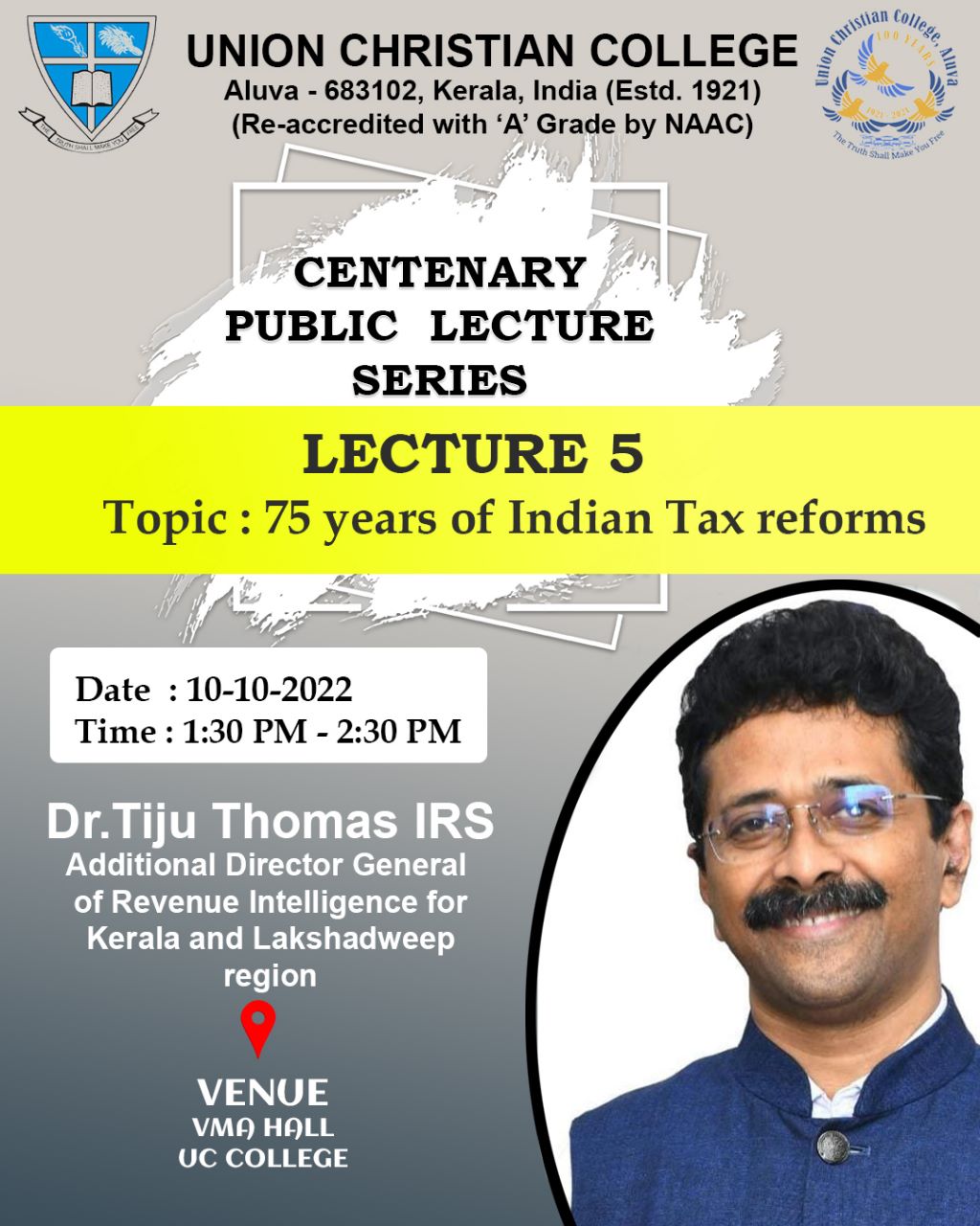 Centenary Public Lecture Series – Lecture 5