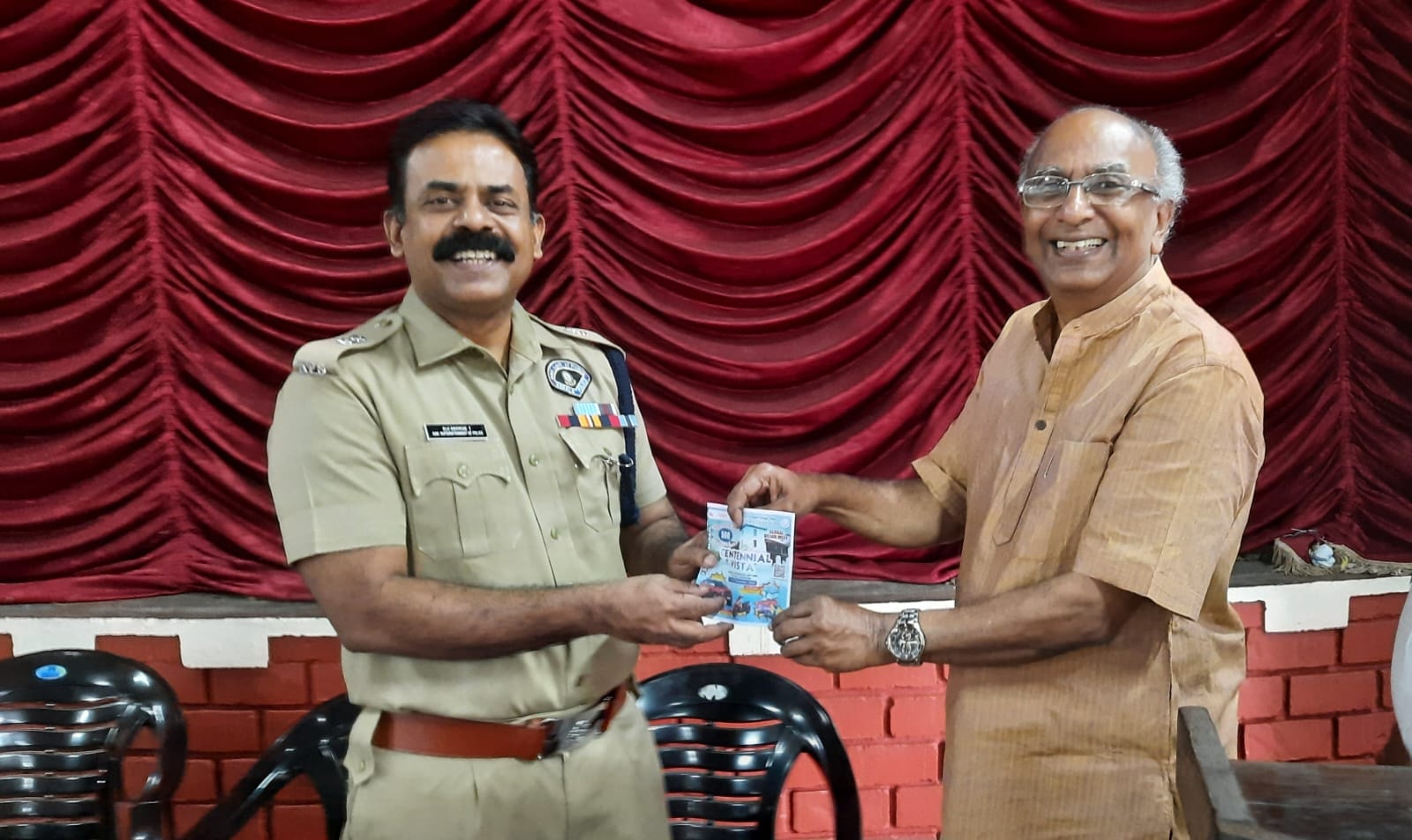 Aluva Additional SP Shri. Biji George Receives the Freedom Pass