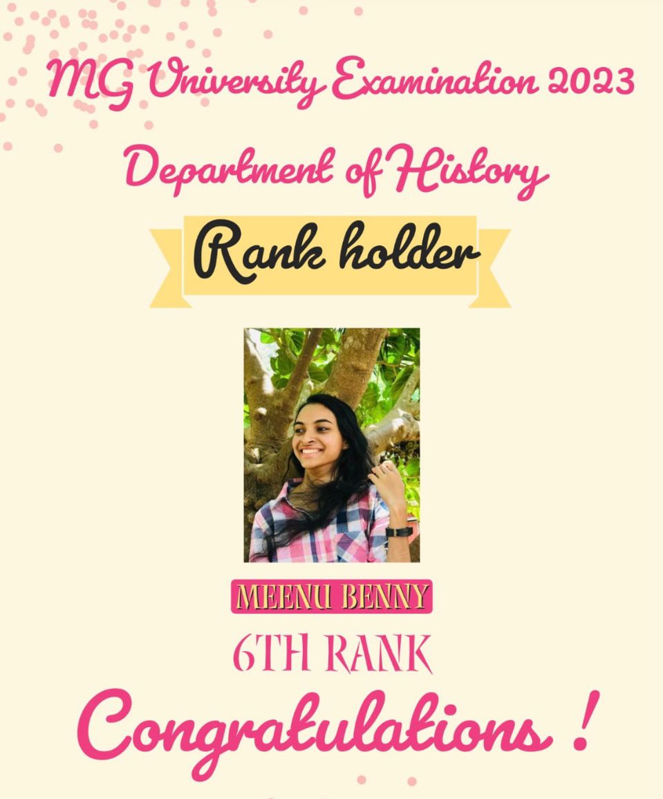 Congratulations to Meenu Benny