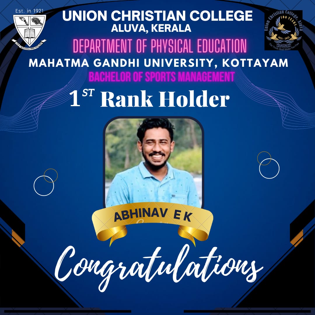Congratulations to Abhinav E.K