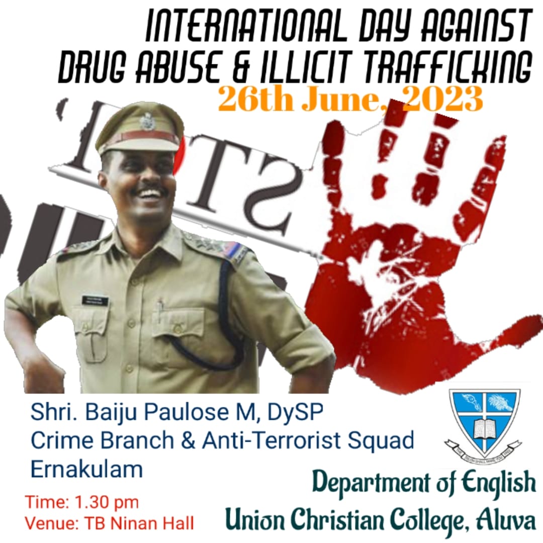 International Day against Drug Abuse and Illicit Trafficking – Dept. of English