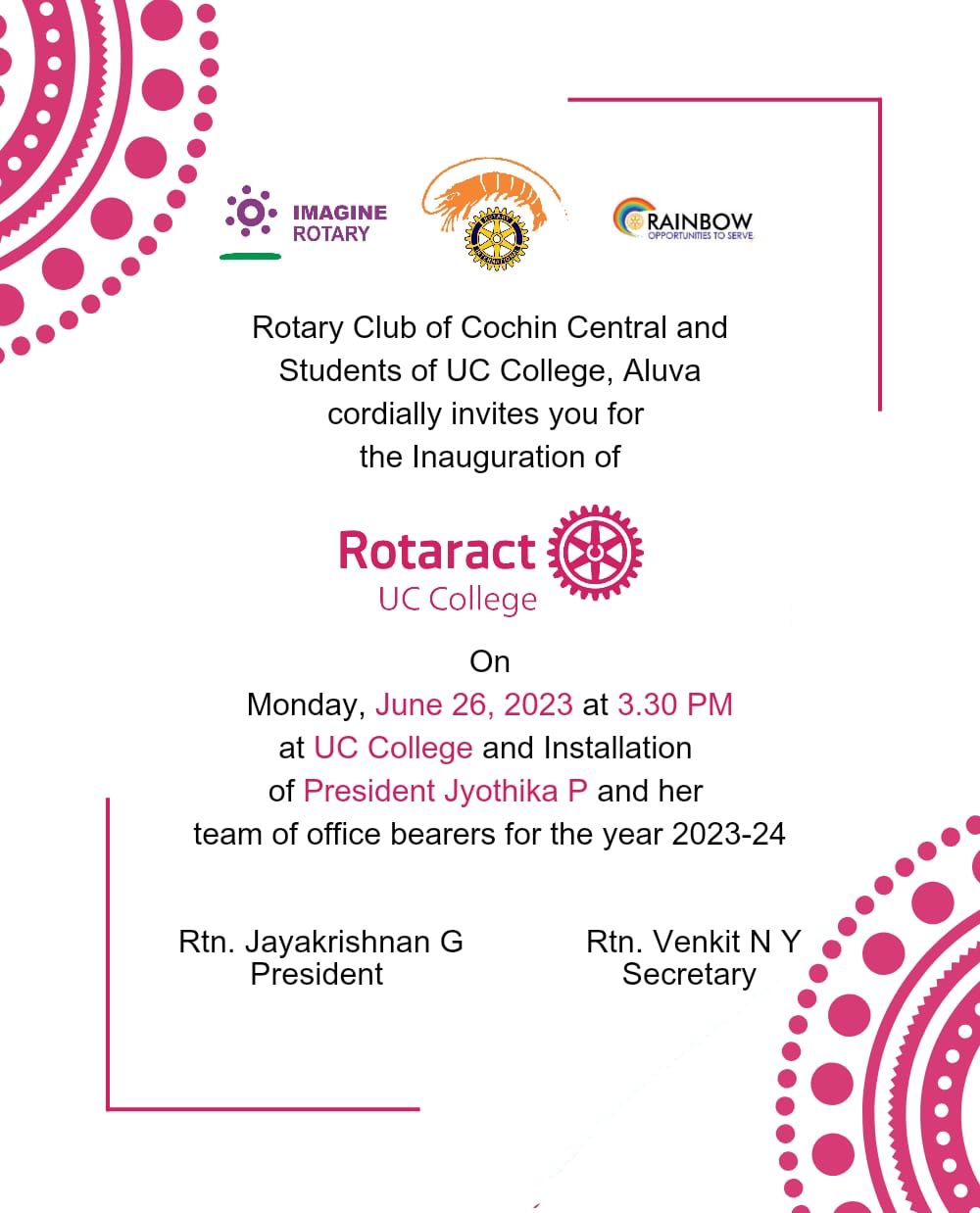 Inauguration of the Rotaract Club