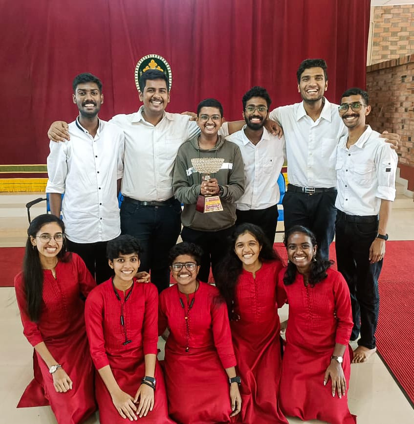 College Choir Raises Trophy Four Times In A Row.