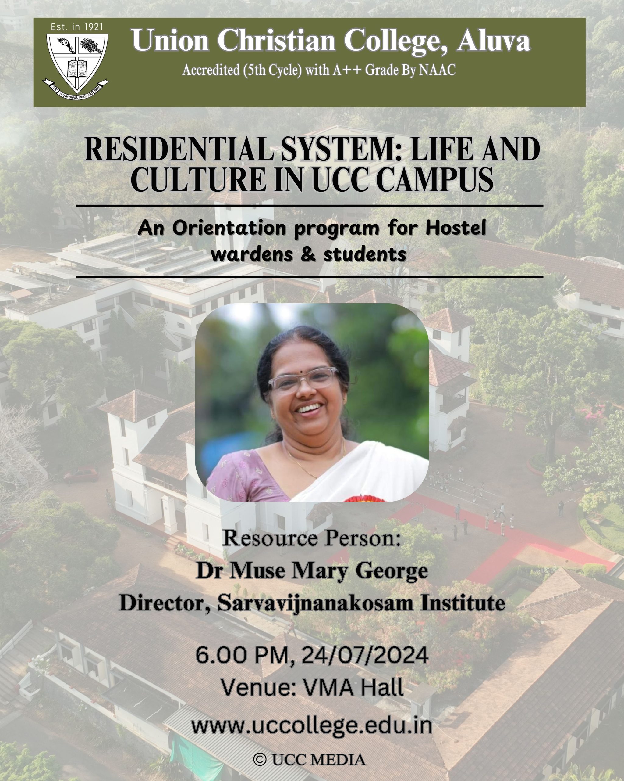 Orientation for hostel wardens and students