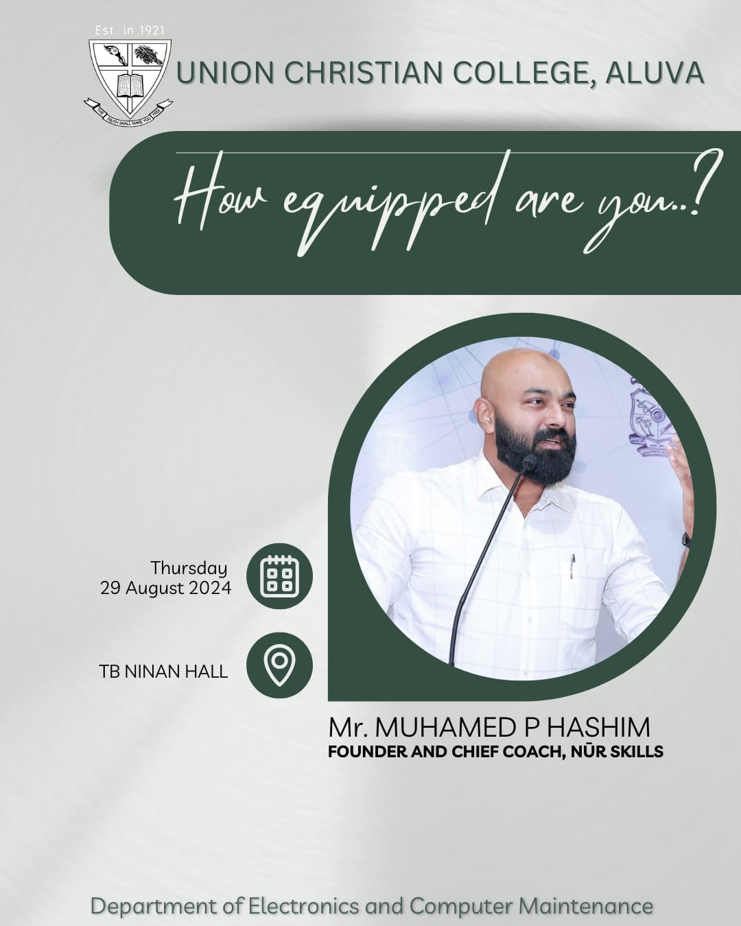 Talk – How equipped are you?