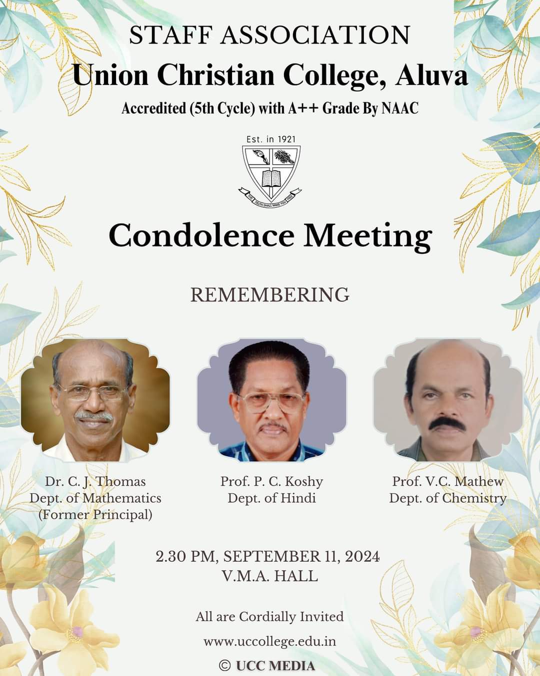 Condolence Meeting