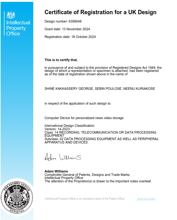Congratulations to Dr. Shine K. George.