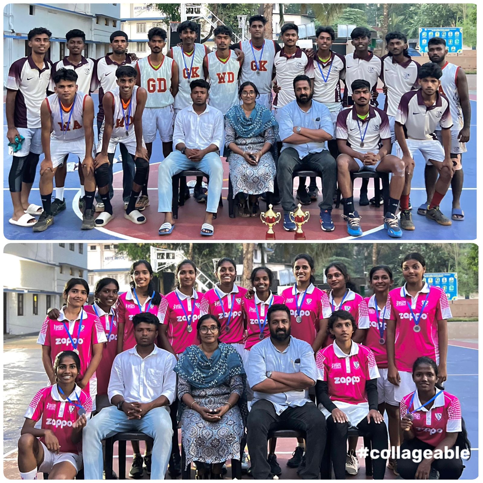 College teams secure 2nd position in the MG University Netball Championship.