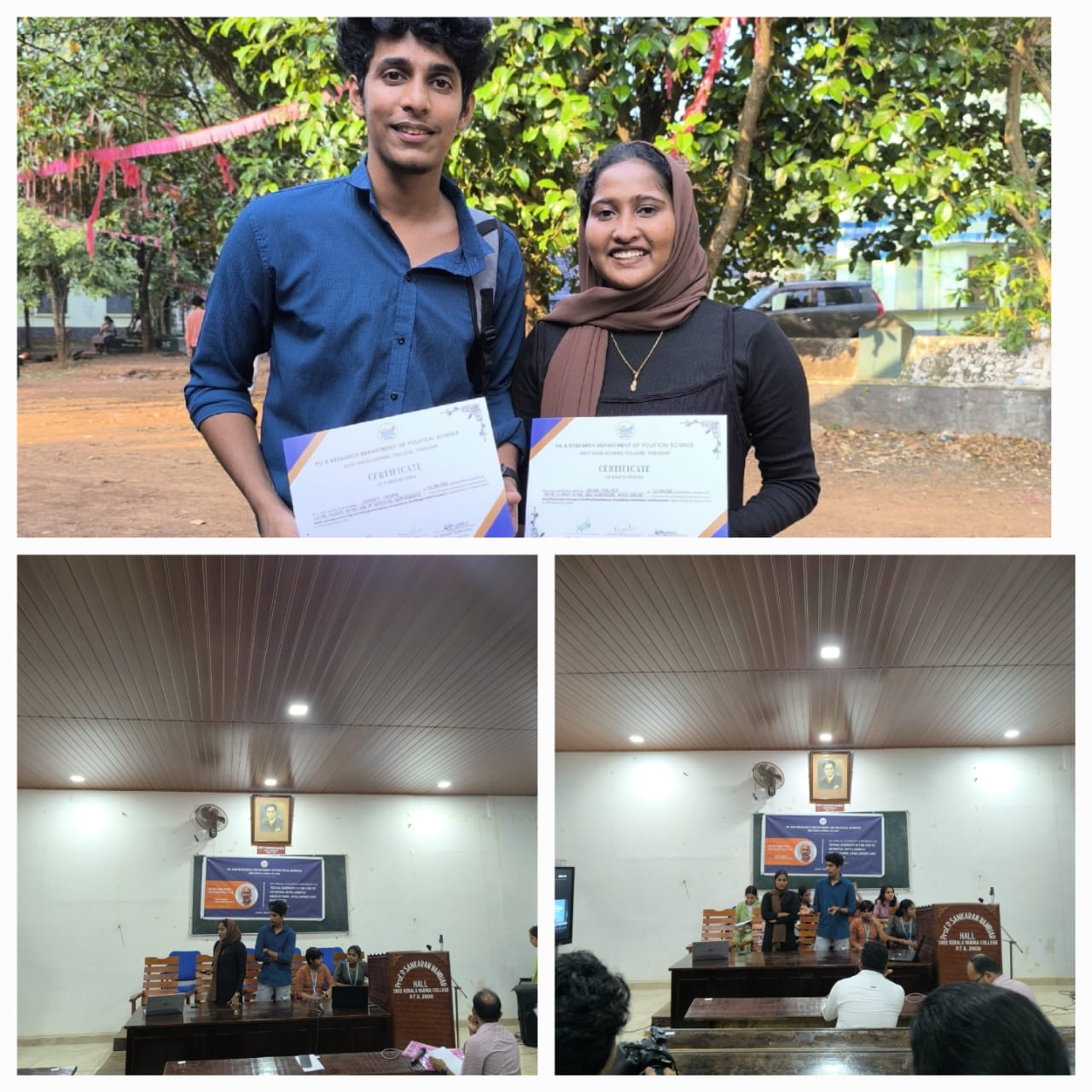 Congratulations to Antony K J and Arshamol M P