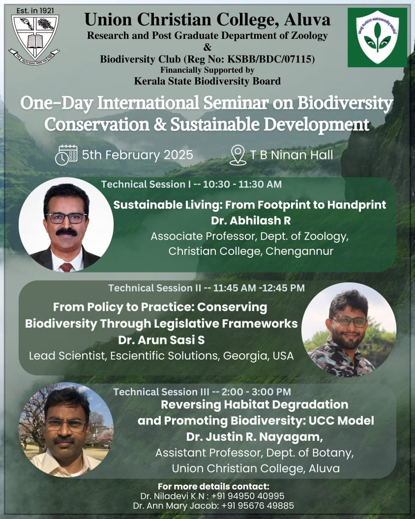 One-Day International Seminar on Biodiversity Conservation & Sustainable Development