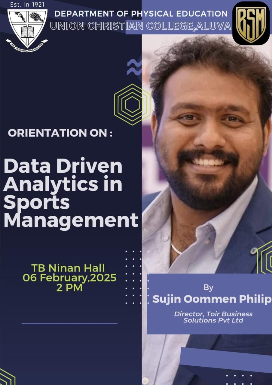 ORIENTATION ON: Data Driven Analytics in Sports Management