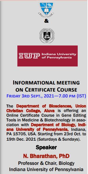Informational Meeting on Certificate Course