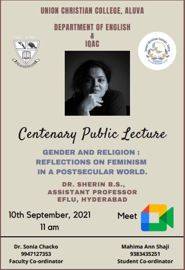 Centenary Public Lecture